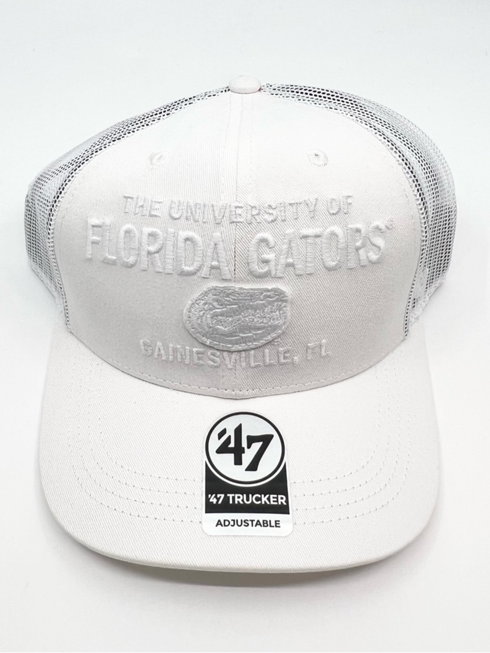 Florida Gators '47 Brand All White Trucker Snapback Hat Cap NCAA - BRAND NEW
